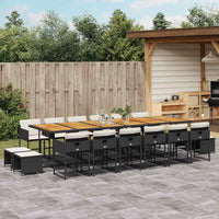 11-Delige Tuinset Met Kussens Poly Rattan