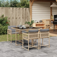 9-Delige Tuinset Poly Rattan