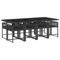9-Delige Tuinset Poly Rattan