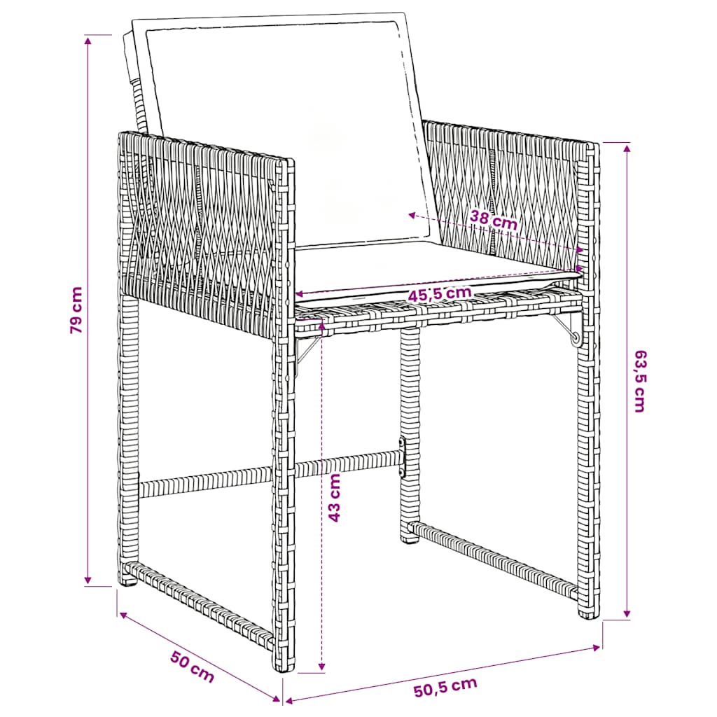9-Delige Tuinset Poly Rattan