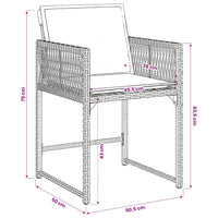 9-Delige Tuinset Poly Rattan