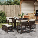 11-Delige Tuinset Met Kussens Poly Rattan