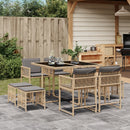 11-Delige Tuinset Met Kussens Poly Rattan
