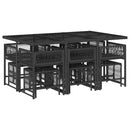 11-Delige Tuinset Met Kussens Poly Rattan