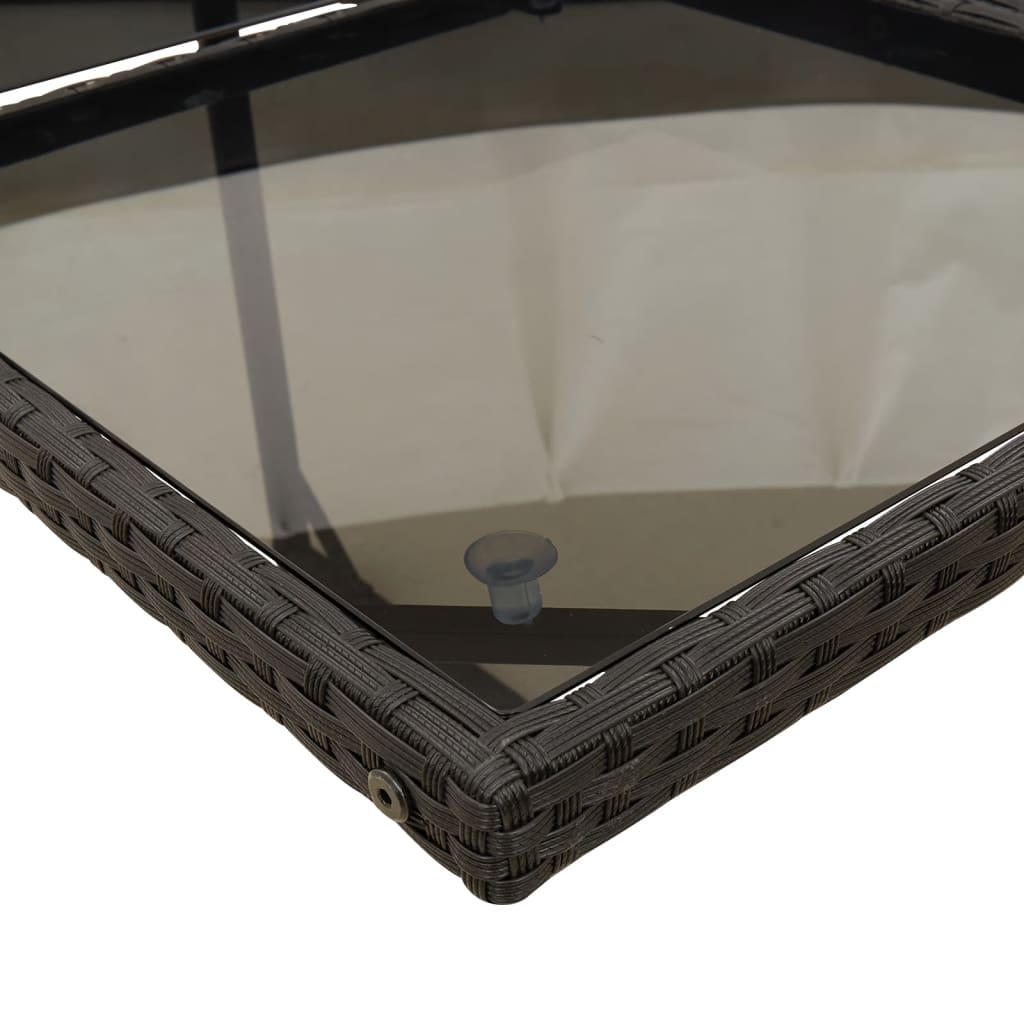 11-Delige Tuinset Met Kussens Poly Rattan