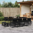 11-Delige Tuinset Met Kussens Poly Rattan