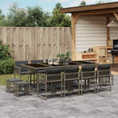 11-Delige Tuinset Met Kussens Poly Rattan