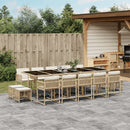 11-Delige Tuinset Met Kussens Poly Rattan