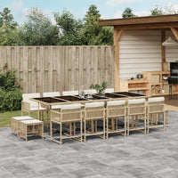 11-Delige Tuinset Met Kussens Poly Rattan