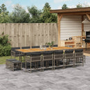 11-Delige Tuinset Met Kussens Poly Rattan