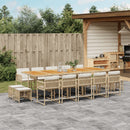 11-Delige Tuinset Met Kussens Poly Rattan
