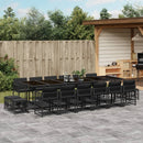 11-Delige Tuinset Met Kussens Poly Rattan