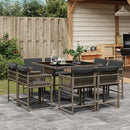 11-Delige Tuinset Met Kussens Poly Rattan