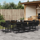 11-Delige Tuinset Met Kussens Poly Rattan