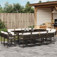 11-Delige Tuinset Met Kussens Poly Rattan