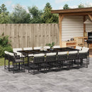 11-Delige Tuinset Met Kussens Poly Rattan