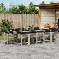 11-Delige Tuinset Met Kussens Poly Rattan