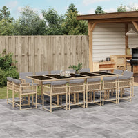 11-Delige Tuinset Met Kussens Poly Rattan