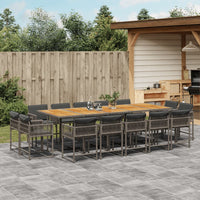 11-Delige Tuinset Met Kussens Poly Rattan