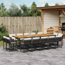 11-Delige Tuinset Met Kussens Poly Rattan