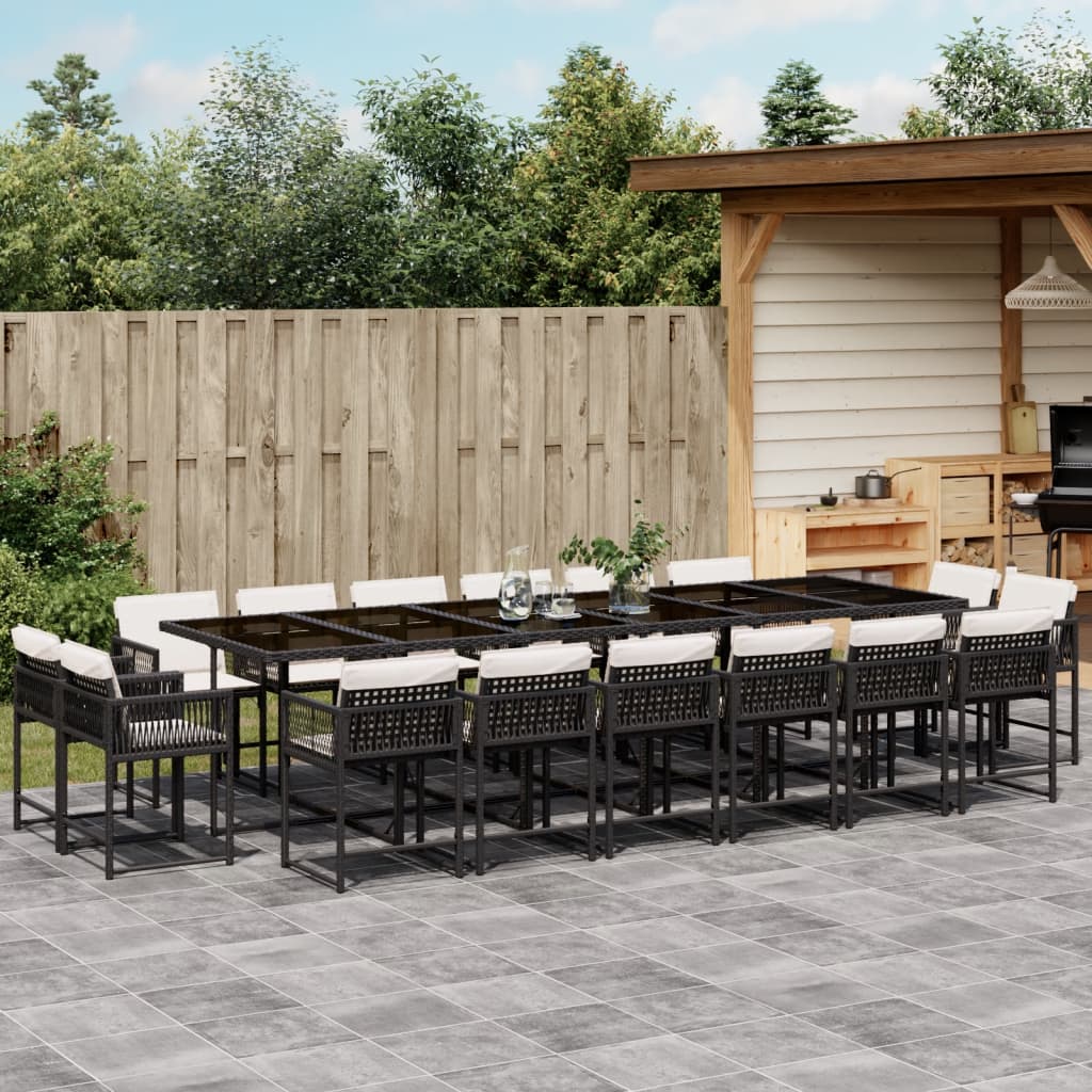 11-Delige Tuinset Met Kussens Poly Rattan
