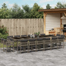 11-Delige Tuinset Met Kussens Poly Rattan