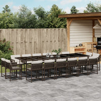 11-Delige Tuinset Met Kussens Poly Rattan