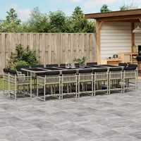 11-Delige Tuinset Met Kussens Poly Rattan