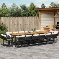 11-Delige Tuinset Met Kussens Poly Rattan