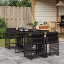 7-Delige Tuinset Met Kussens Poly Rattan