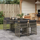 7-Delige Tuinset Met Kussens Poly Rattan