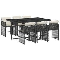 7-Delige Tuinset Met Kussens Poly Rattan
