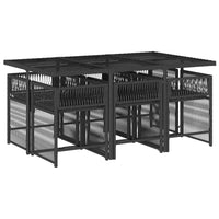 7-Delige Tuinset Met Kussens Poly Rattan