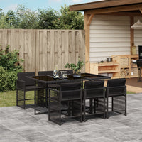 7-Delige Tuinset Met Kussens Poly Rattan