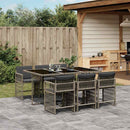 7-Delige Tuinset Met Kussens Poly Rattan