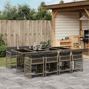 7-Delige Tuinset Met Kussens Poly Rattan