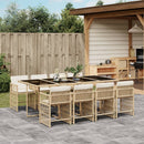 7-Delige Tuinset Met Kussens Poly Rattan