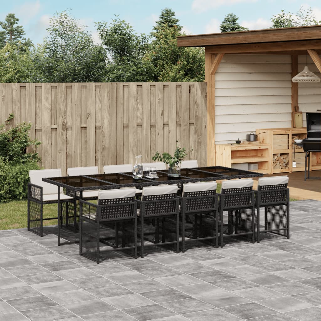 7-Delige Tuinset Met Kussens Poly Rattan