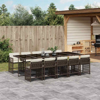 7-Delige Tuinset Met Kussens Poly Rattan