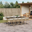 7-Delige Tuinset Met Kussens Poly Rattan
