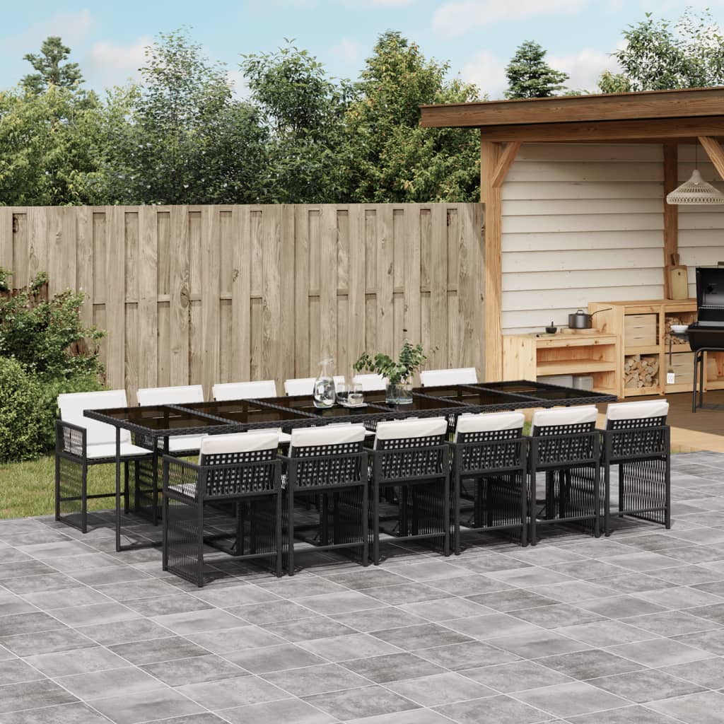 7-Delige Tuinset Met Kussens Poly Rattan