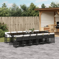 7-Delige Tuinset Met Kussens Poly Rattan