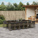 7-Delige Tuinset Met Kussens Poly Rattan