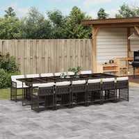 7-Delige Tuinset Met Kussens Poly Rattan