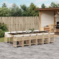7-Delige Tuinset Met Kussens Poly Rattan