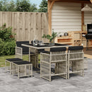 11-Delige Tuinset Met Kussens Poly Rattan