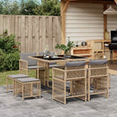 11-Delige Tuinset Met Kussens Poly Rattan