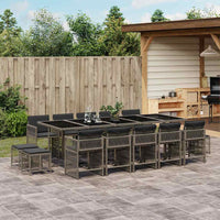 11-Delige Tuinset Met Kussens Poly Rattan