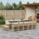 11-Delige Tuinset Met Kussens Poly Rattan