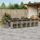 11-Delige Tuinset Met Kussens Poly Rattan